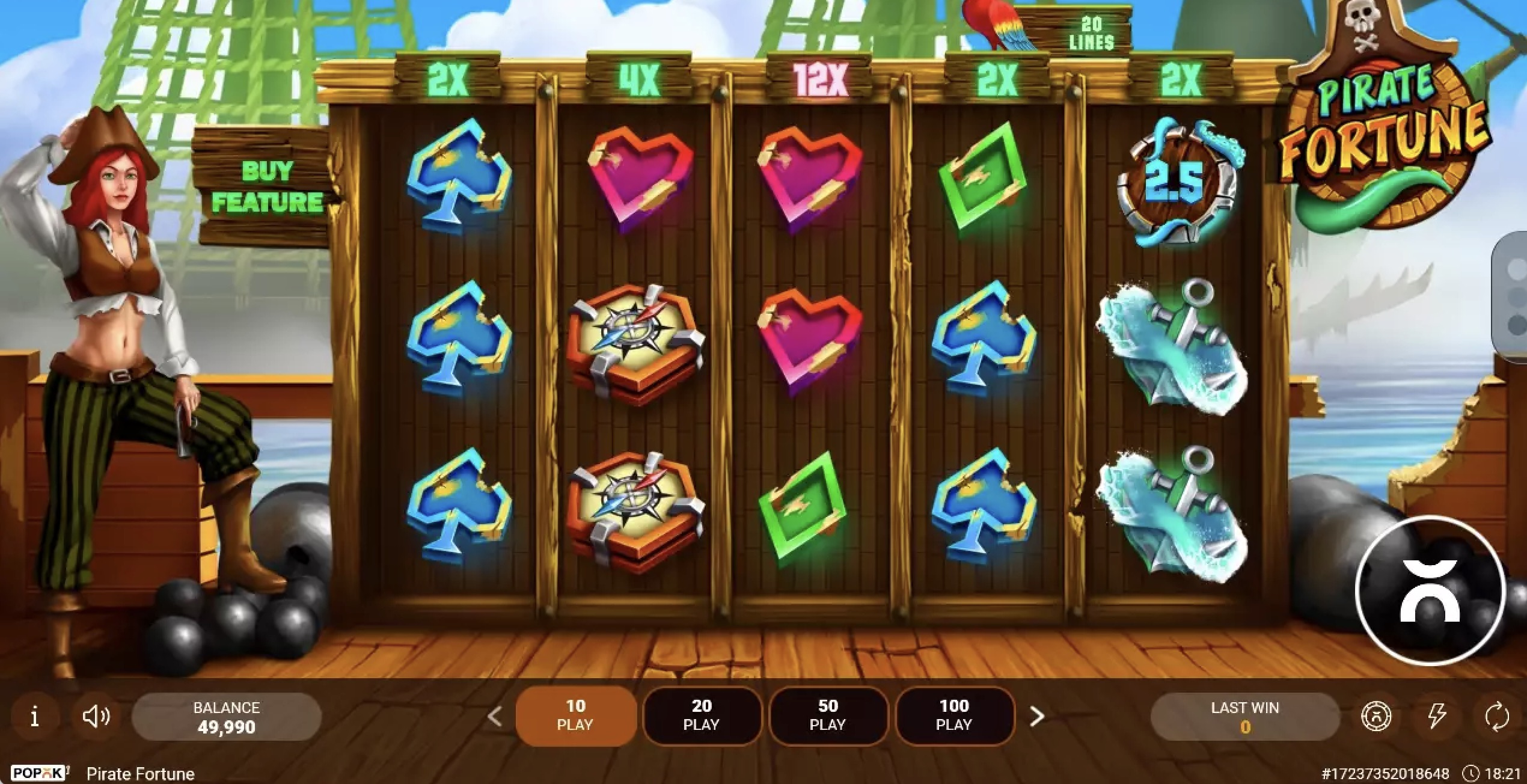    Pirate Fortune  Popok Gaming   GMSlots